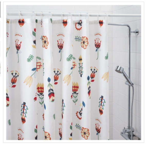Ikea Bath Floral Shower Curtain Poshmark